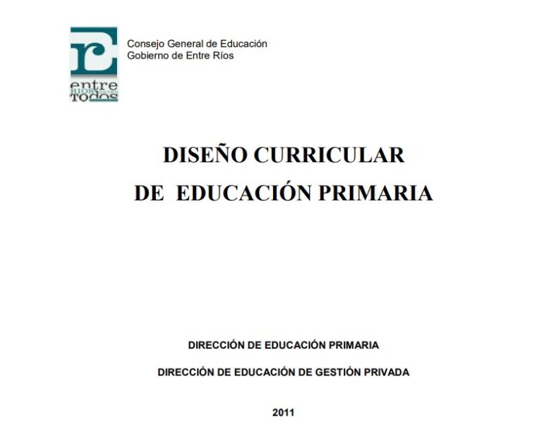 Diseño Curricular de Primaria 2024 Portal Docente