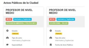 Como Anotarse en los Actos Públicos en CABA Portal Docente