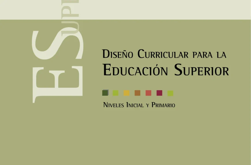 Diseño Curricular Profesorado de Educación Inicial y Primaria – Provincia de Buenos Aires
